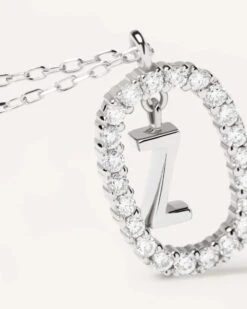 Diamonds And White Gold Letter Z Necklace 11 Diamonds And White Gold Letter Z Necklace -Fashion Accessories 3 CO06 031 U alt2 scaled