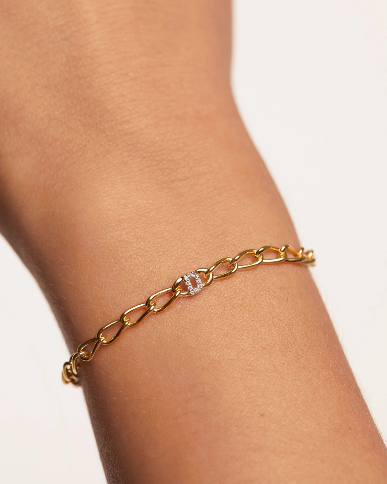 Letter D Chain Bracelet 3 Letter D Chain Bracelet - Image 3