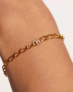 Letter H Chain Bracelet -Fashion Accessories 3 PU01 545 U beauty2 scaled
