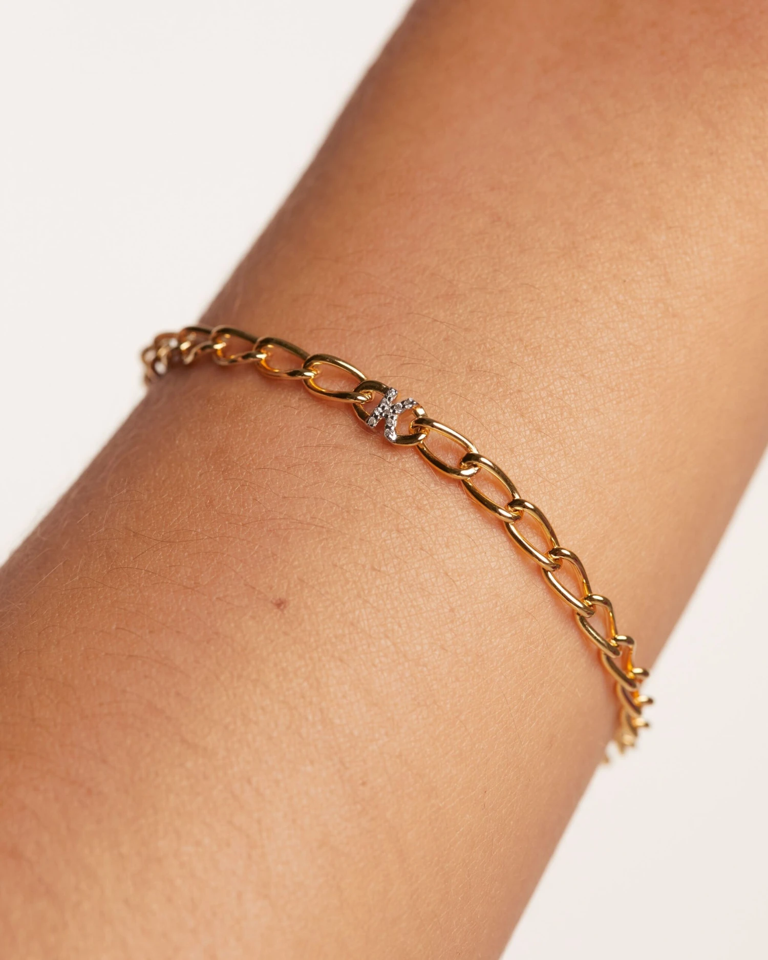 Letter K Chain Bracelet 3 Letter K Chain Bracelet - Image 3