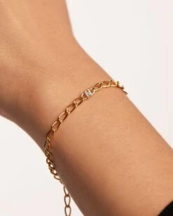 Letter N Chain Bracelet -Fashion Accessories 3 PU01 551 U beauty2 scaled