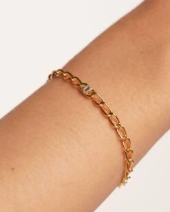 Letter O Chain Bracelet 9 Letter O Chain Bracelet -Fashion Accessories 3 PU01 552 U beauty2 scaled