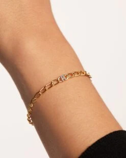 Letter R Chain Bracelet -Fashion Accessories 3 PU01 555 U beauty2 scaled