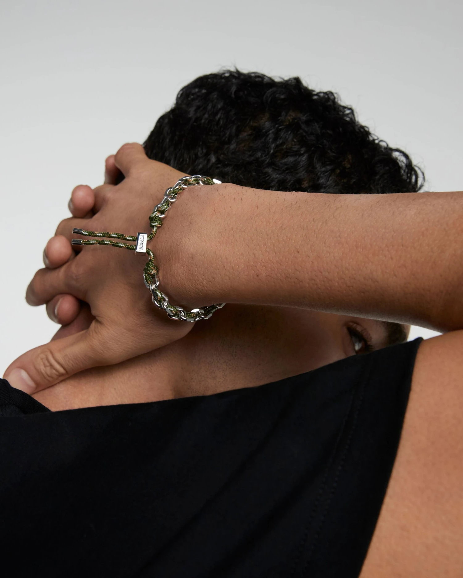 Cottage Rope And Chain Silver Bracelet 6 Cottage Rope And Chain Silver Bracelet - Image 6