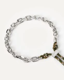 Cottage Essential Rope And Chain Silver Bracelet -Fashion Accessories 3 PU02 692 U alt1 scaled