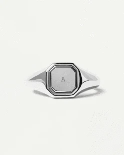 Octet Stamp Silver Ring -Fashion Accessories 3.AN02 627 alt3