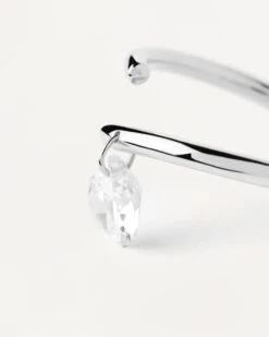 Aqua Solitaire Silver Ring -Fashion Accessories 4 AN02 959 U alt2 scaled