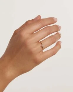 Diamonds And Gold Duo Ring -Fashion Accessories 4 AN05 009 5 scaled