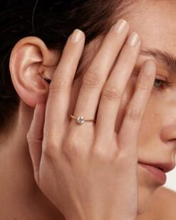 Diamonds And Gold Solitaire Supreme Ring -Fashion Accessories 4 AN05 013 0 scaled