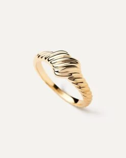 Gold Love Stamp Ring -Fashion Accessories 4 AN05 A87 alt1 scaled