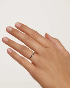 White Gold Wave Ring -Fashion Accessories 4 AN06 004 0 scaled