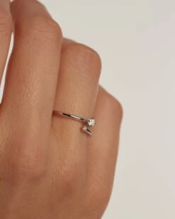 Diamonds And White Gold Duo Ring -Fashion Accessories 4 AN06 009 2 scaled