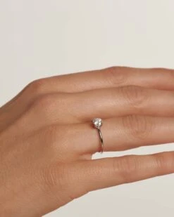 Diamonds And White Gold Solitaire Supreme Ring -Fashion Accessories 4 AN06 013 4 scaled