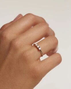 Diamonds And White Gold Trio Ring -Fashion Accessories 4 AN06 014 3 scaled