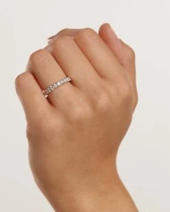 Diamonds And White Gold Eternity Supreme Ring -Fashion Accessories 4 AN06 017 0 scaled