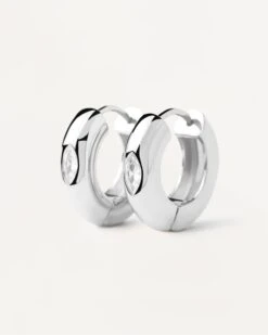 Ura Silver Hoop Earrings -Fashion Accessories 4 AR02 912 U alt1 scaled