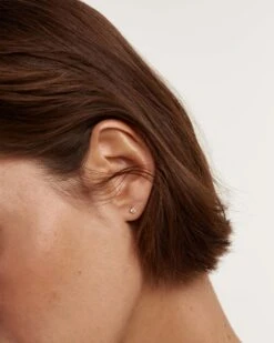 Diamonds And Gold Solitaire Studs -Fashion Accessories 4 AR05 002 U 3 scaled