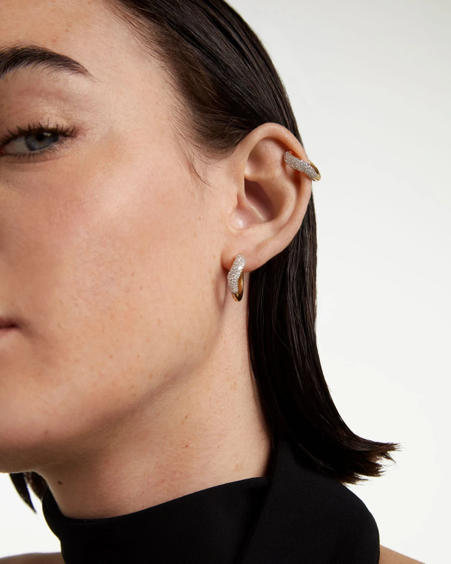 Diamonds And Gold Apollo Hoops 4 Diamonds And Gold Apollo Hoops - Image 4