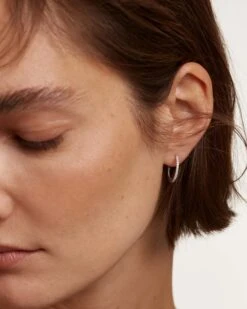 Diamonds And White Gold Eternity Medium Hoops -Fashion Accessories 4 AR06 016 U 0 scaled