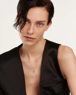 Diamonds And Gold Letter B Necklace -Fashion Accessories 4 CO05 007 U 0 scaled