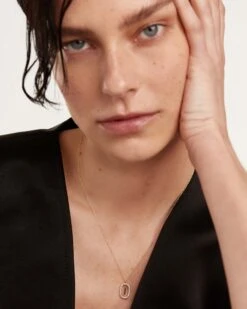 Diamonds And Gold Letter I Necklace -Fashion Accessories 4 CO05 014 U 0 scaled