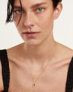 Diamonds And Gold Letter N Necklace -Fashion Accessories 4 CO05 019 U 0 scaled