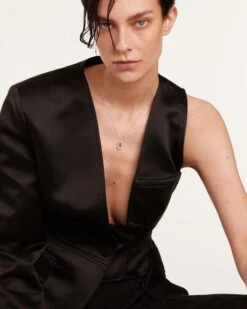 Diamonds And White Gold Letter H Necklace -Fashion Accessories 4 CO06 013 U scaled