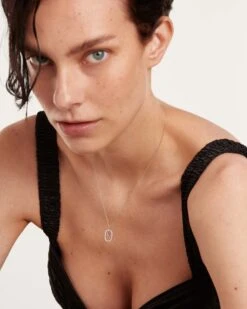 Diamonds And White Gold Letter K Necklace -Fashion Accessories 4 CO06 016 U 1 scaled