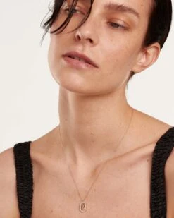 Diamonds And White Gold Letter P Necklace -Fashion Accessories 4 CO06 021 U 1 scaled