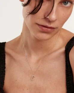 Diamonds And White Gold Letter Y Necklace -Fashion Accessories 4 CO06 030 U 1 scaled