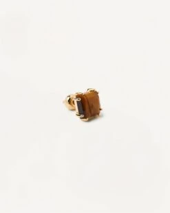 Suki Tiger Eye Single Earring -Fashion Accessories 4 PG01 652 U alt1 2 scaled
