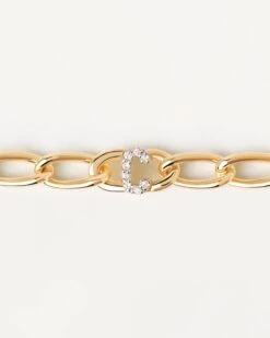 Letter C Chain Bracelet -Fashion Accessories 4 PU01 540 alt1 scaled