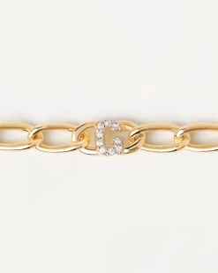 Letter G Chain Bracelet -Fashion Accessories 4 PU01 544 alt1 scaled