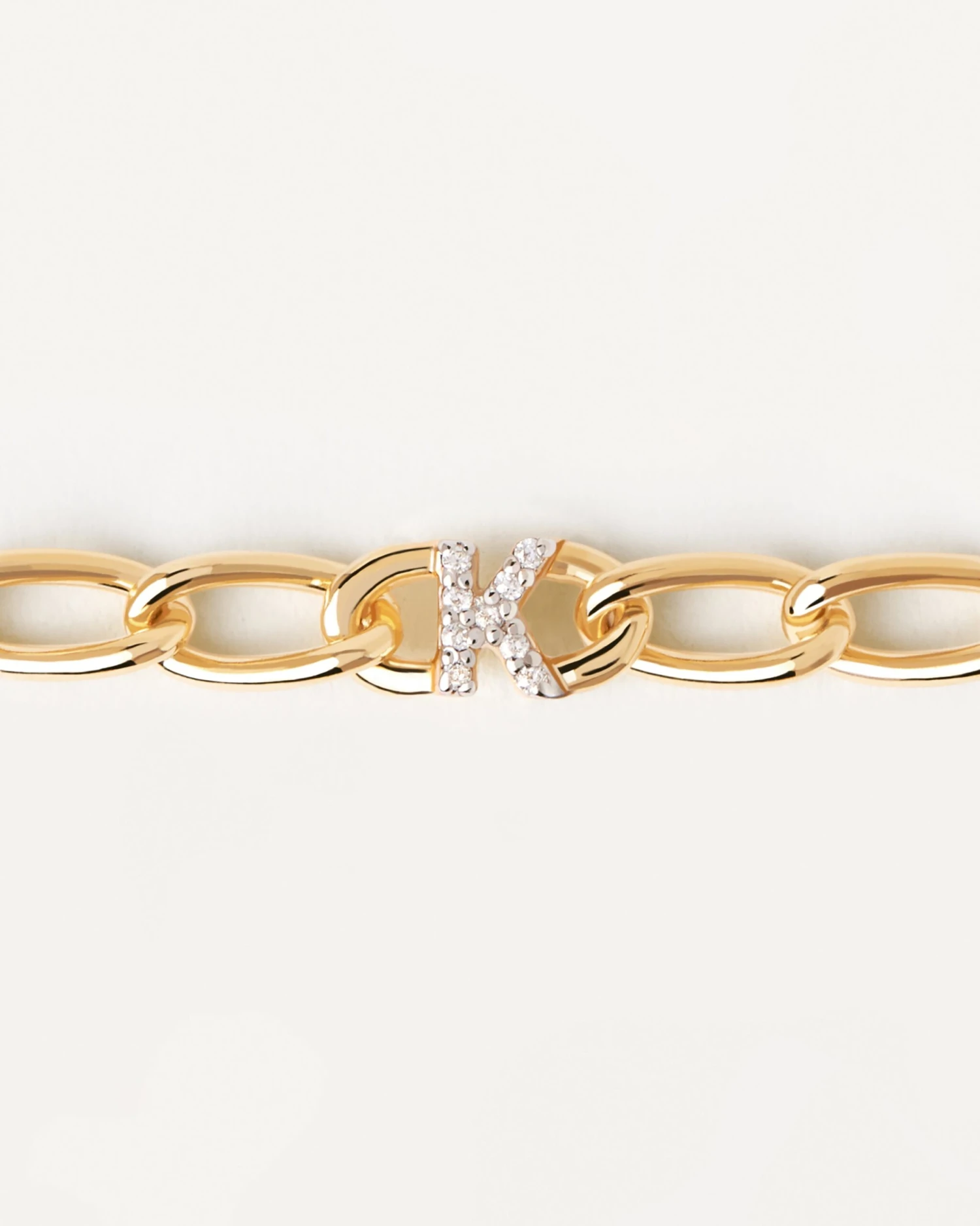 Letter K Chain Bracelet 4 Letter K Chain Bracelet - Image 4