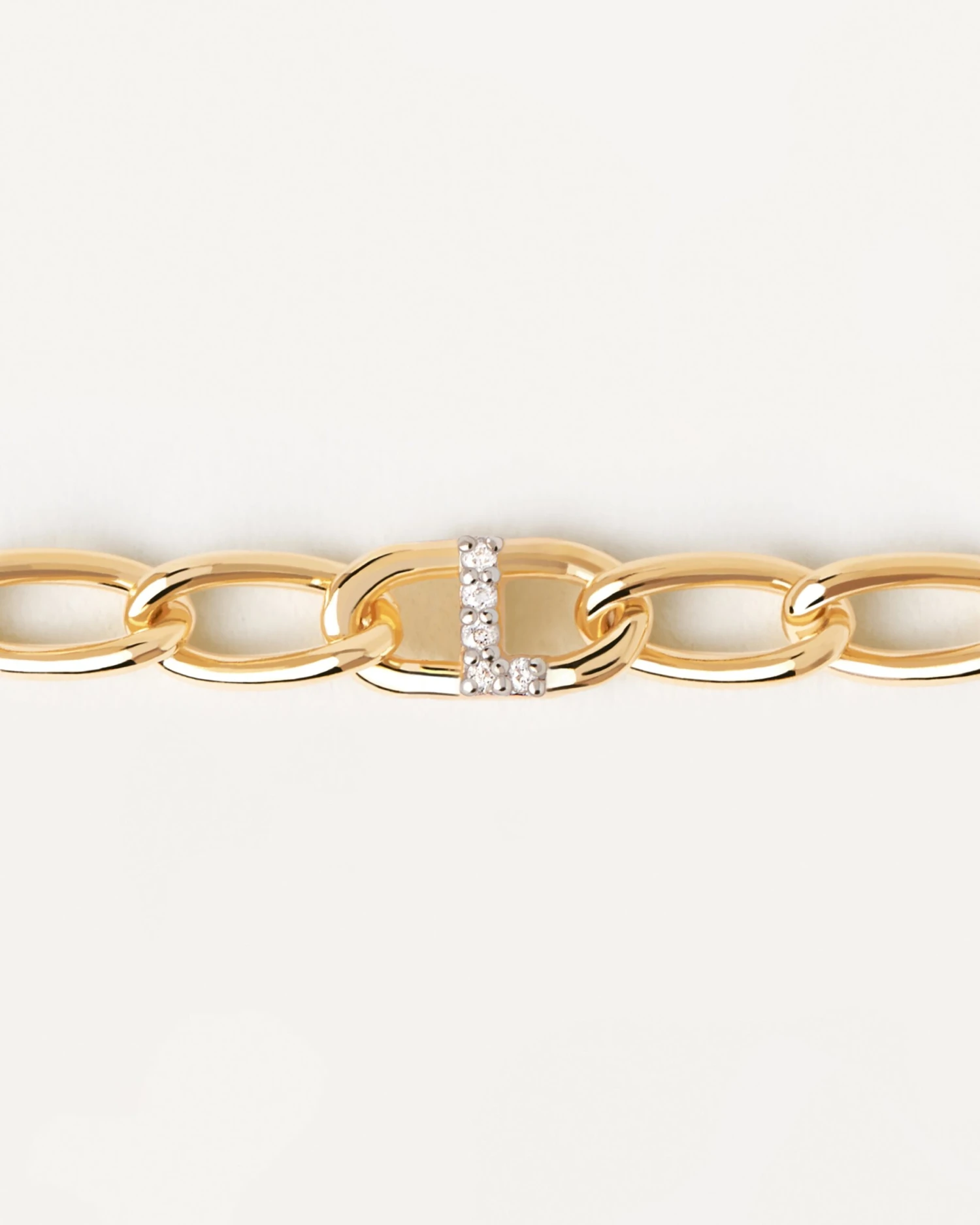 Letter L Chain Bracelet 4 Letter L Chain Bracelet - Image 4