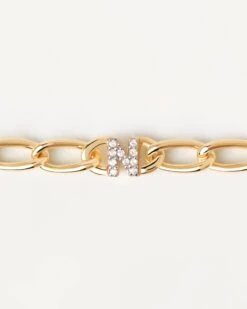Letter N Chain Bracelet -Fashion Accessories 4 PU01 551 alt1 scaled
