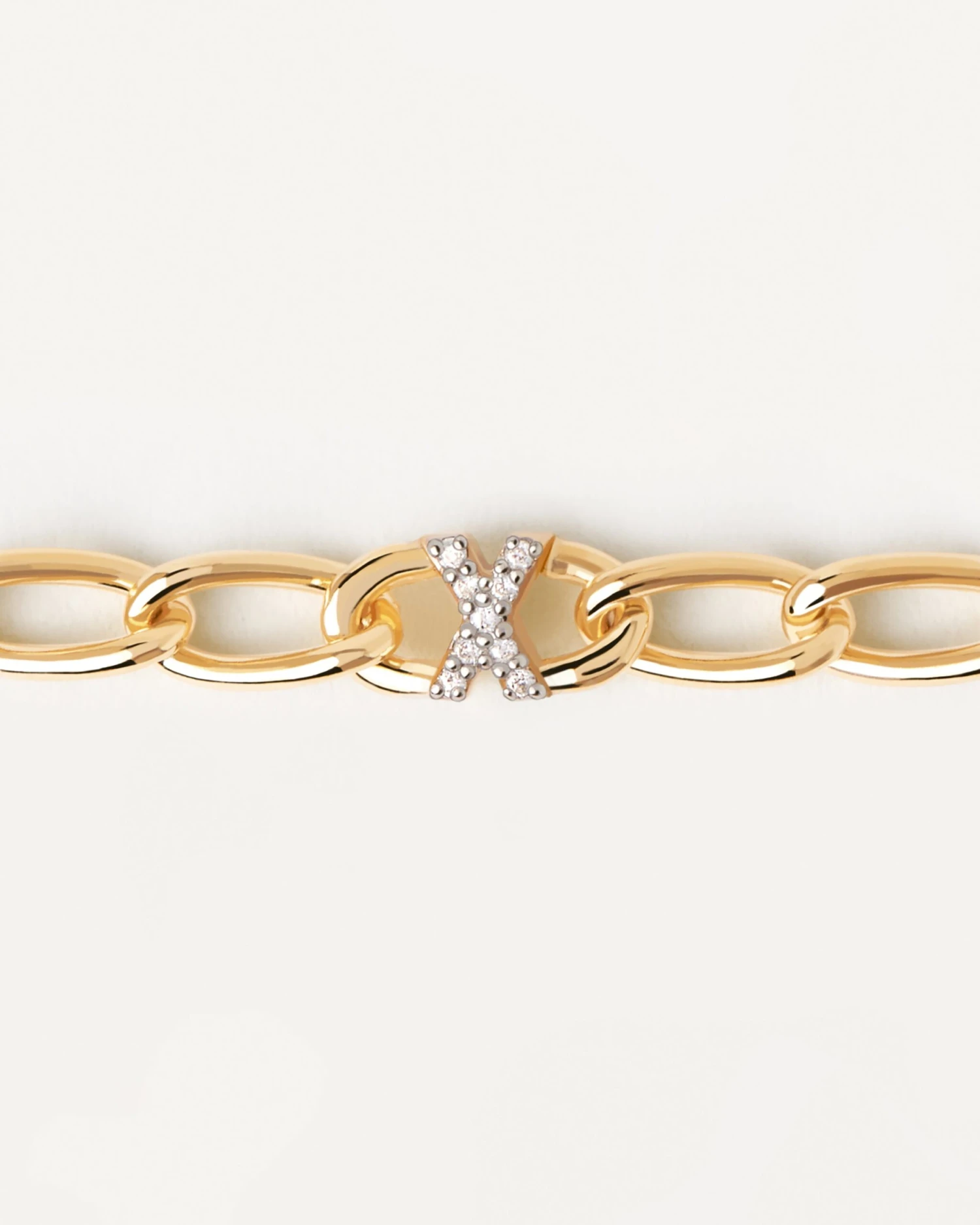 Letter X Chain Bracelet 4 Letter X Chain Bracelet - Image 4