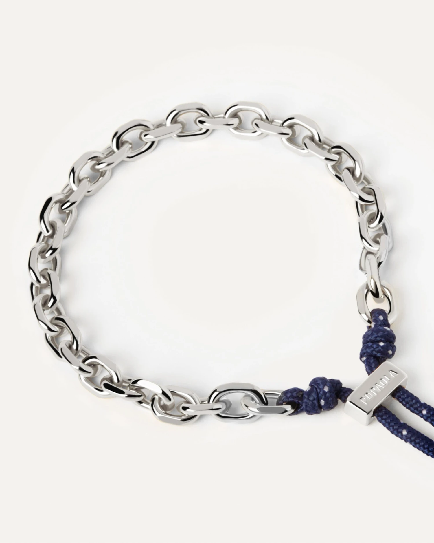 Midnight Essential Rope And Chain Silver Bracelet 3 Midnight Essential Rope And Chain Silver Bracelet - Image 3