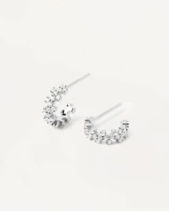 Little Crown Silver Earrings