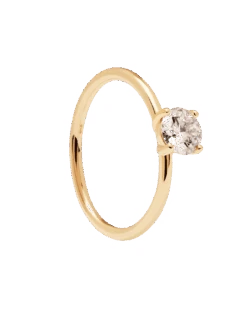 Diamonds And Gold Solitaire Supreme Ring -Fashion Accessories 5 AN05 013 scaled