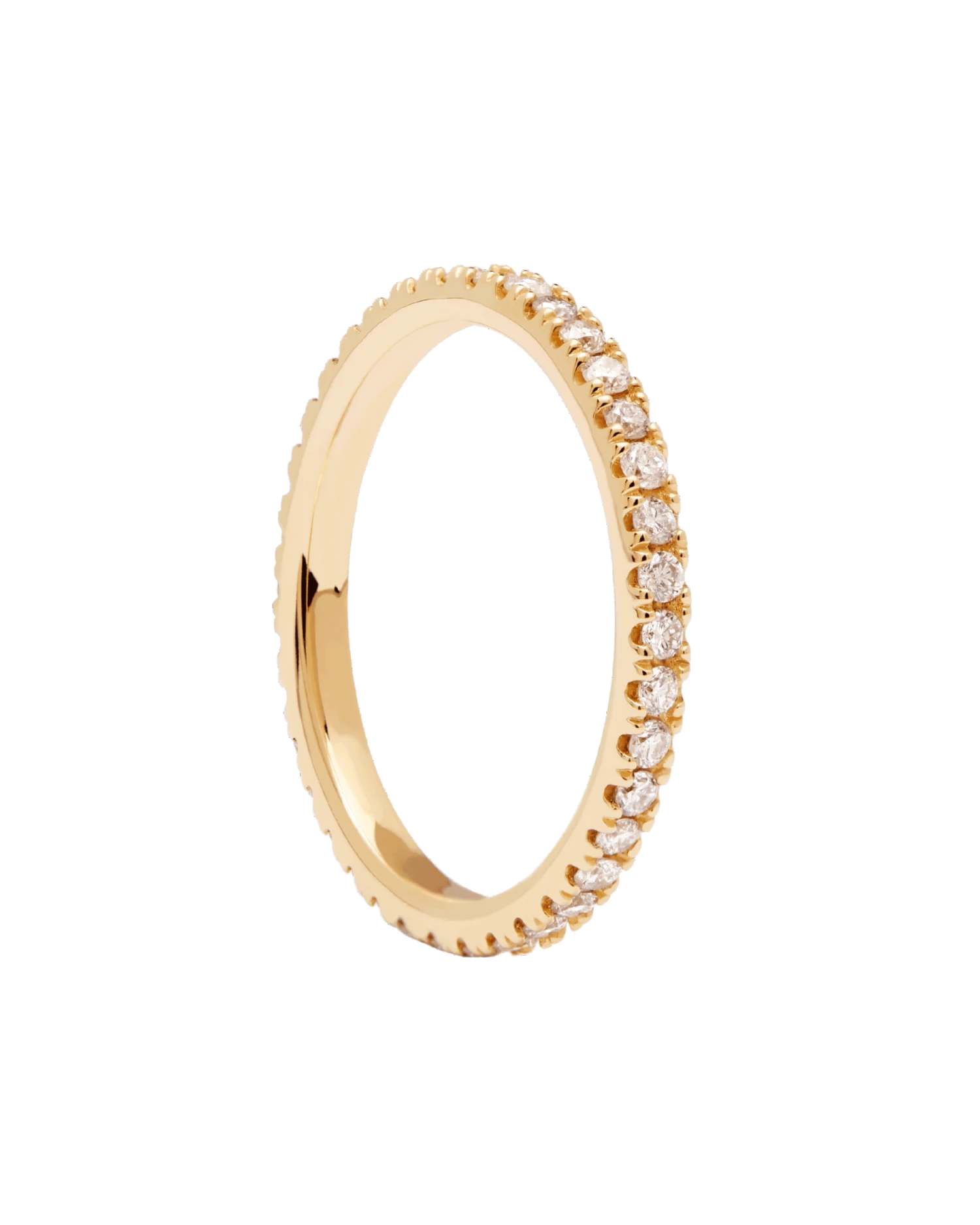 Diamonds And Gold Eternity Medium Ring 5 Diamonds And Gold Eternity Medium Ring - Image 5