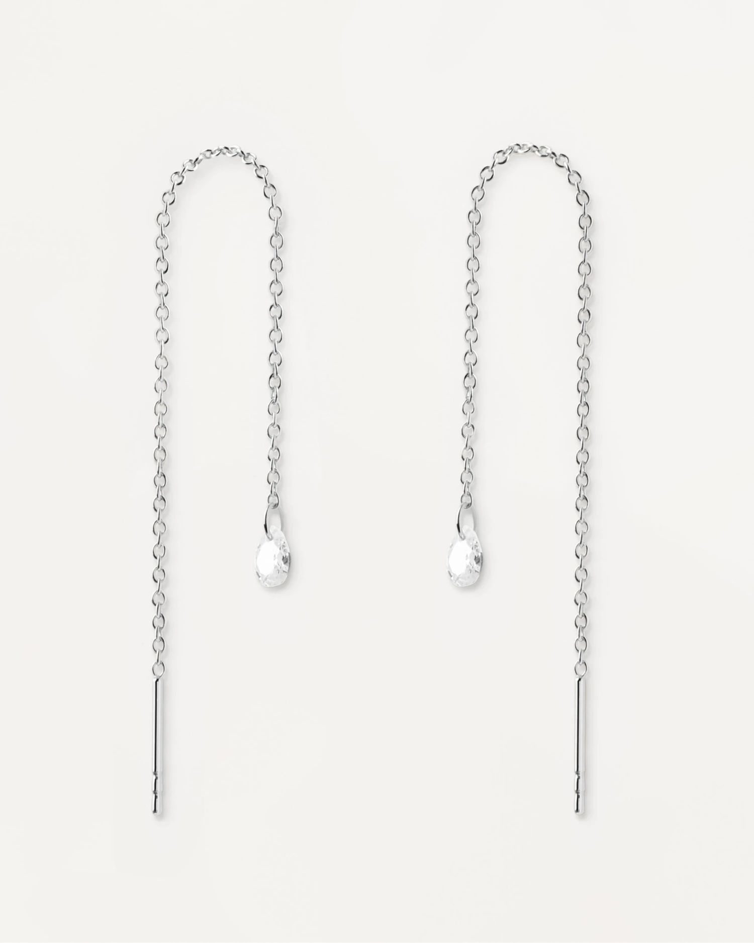 Waterfall Drop Silver Earrings 5 Waterfall Drop Silver Earrings - Image 5