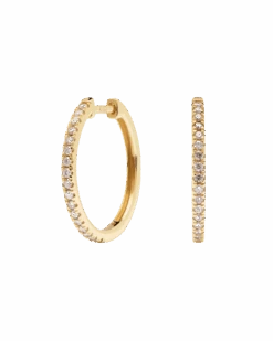 Diamonds And Gold Eternity Medium Hoops 12 Diamonds And Gold Eternity Medium Hoops -Fashion Accessories 5 AR05 016 U scaled