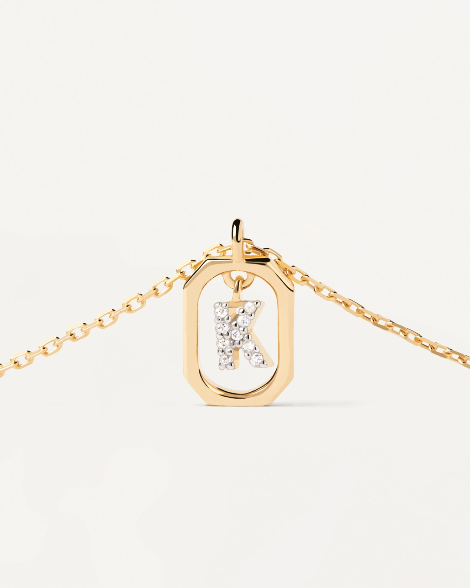 Mini Letter K Necklace 4 Mini Letter K Necklace - Image 4