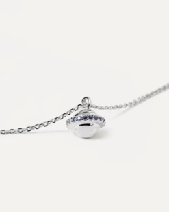 Saturn Trip Silver Necklace -Fashion Accessories 5 CO02 234 U 2 scaled