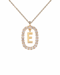 Diamonds And Gold Letter E Necklace 14 Diamonds And Gold Letter E Necklace -Fashion Accessories 5 CO05 010 U scaled