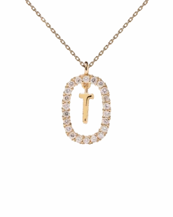 Diamonds And Gold Letter T Necklace -Fashion Accessories 5 CO05 025 U scaled