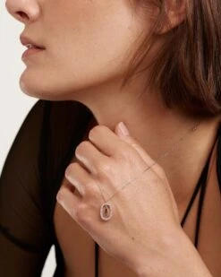 Diamonds And White Gold Letter A Necklace -Fashion Accessories 5 CO06 006 U 6 scaled