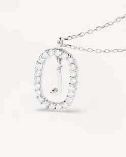 Diamonds And White Gold Letter J Necklace 13 Diamonds And White Gold Letter J Necklace -Fashion Accessories 5 CO06 015 U alt2 scaled