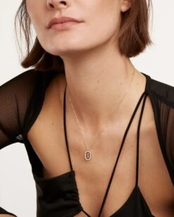 Diamonds And White Gold Letter S Necklace -Fashion Accessories 5 CO06 024 U 4 scaled